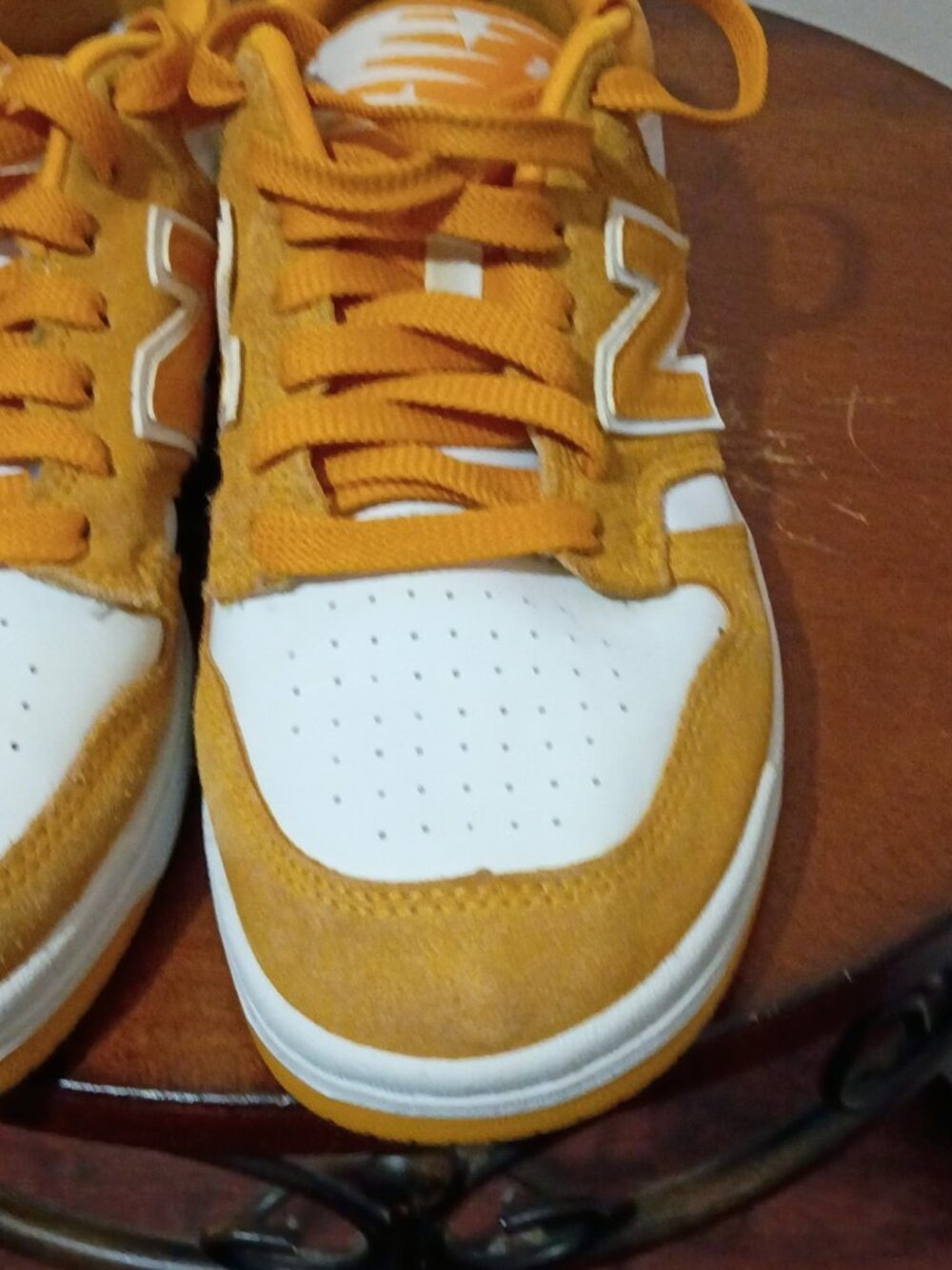 New Balance 480 Shoes Mens Size 7 Skate Suede BB480LWA Sneakers Varsity Gold - Picture 8 of 13